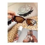 Mathilda Aksesuar Chunky Frame Vintage Kahverengi Güneş Gözlüğü
