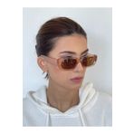 Mathilda Aksesuar Vintage Bal Rengi Unisex Güneş Gözlüğü