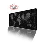 Mativia DÜNYA HARİTASI XXL Mousepad 80x35 Büyük Boy Kaymaz Taban Gaming Pad