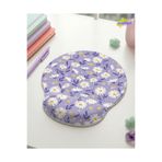 matizya Papatya Desenli Bilek Destekli Mouse Pad Ergonomik Jel Mousepad Kaymaz Tabanlı Lila Aesthetic