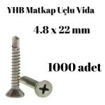 Matkap Uçlu Vida YHB 4,8x22 1000'li Paket