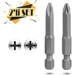 Matkap Ucu 2'li Yıldız Bits Uç Ph2 Pz2 Seti 50 mm 829KSERI - Altın