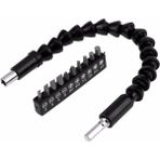Matkap Ucu - Bükülebilir Oynar Vidalama Bits Uzatma Aparatı 30CM - Komple Set - 1 - 0- Koyu Mavi
