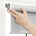 Matkapsız Karartma Stor Perdesi, Gri Su Geçirmez Kumaş Pencere Rulo Tonları, Isı Yalıtımlı, UV Korumalı, Ev Ofiice Banyo için, Kurulumu Kolay, Özel, Genişlik x Yükseklik (175 cm x 130 cm)