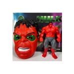 Matmel Kırmızı Hulk Maskesi Ve Figürü Oyuncak Maske