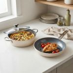 Matmel Kitchen Toscana Chef 3 Parça Tava Karnıyarık Tencere Seti - 26 cm - Renkli - tek ebat