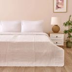 Matmel Soft Arven Çift Kişilik Yatak Örtüsü - Beyaz - 260X250 cm - Çok Renkli - 100 x 100 cm