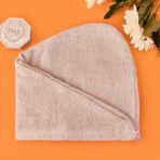 Matmel Soft Pamuk Saç Havlusu - Bej - 55X25 cm - Çok Renkli