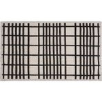 Matmel Soft Roger 2'li Banyo Paspası - Ekru / Siyah - 60X100 cm + 50X60 cm - Renkli