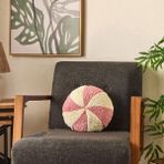 Matmel Soft Şeker Figürlü Yastık - Beyaz / Pembe - 35X35 cm - 10 cm - Çok Renkli