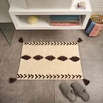 Matmel Soft Tufting Thek Banyo Paspası - Ekru - 60X90 cm - Renkli