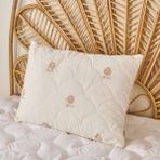 Matmel Soft Yün Yastık - Beyaz - 50X70 cm - 10 cm - Çok Renkli