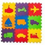 Matrax Eva Taşıtlar Puzzle Halı