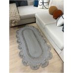 Matrix Jüt Kilim, Paspas, Mutfak Halısı, Banyo Paspası, Kilim, Halı, Oturma Odası Halısı - Gri - 100 x 180 cm