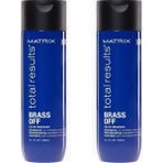 Matrix Total Results Brass Off Sarı-Kumral Saçlar Için Renk Koruyucu Mavi Şampuan 300 ml 2'li