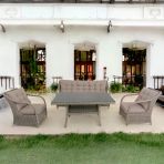 Matrix Üçlü Rattan Bahçe Oturma Grubu | Rehome