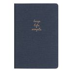 Matt Notebook 14x20 cm Sert Kapak Çizgili Lacivert Defter
