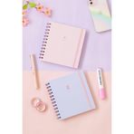 Matt Notebook 15X15 cm Kare 2'li Set Spiralli Kareli Tarihsiz Not Defteri Bubble Tea Çiçek