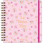 Matt Notebook 19X21 cm Kare Lastikli Spiralli Sert Kapak Not Defteri Çizgili