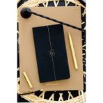 Matt Notebook 2026 Yılı Haftalık Keten Cep Ajandası 12 Aylık Siyah