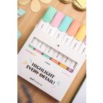 Matt Notebook 6'lı Highlighter Pastel Renk Fosforlu Kalem Seti