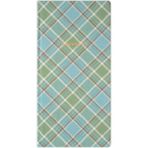 Matt Notebook 9X18 cm Keten Süresiz Haftalık Planlayıcı Kareli Cep Ajandası Ekose - Yeşil