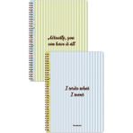 Matt Notebook A4 Spiralli Okul Defteri 80 Yaprak 2'li Set – Çizgili & Kareli - Yeşil
