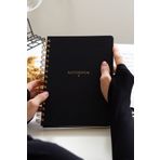 Matt Notebook A5 15X21 cm Spiralli Keten Not Defteri Siyah