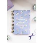 Matt Notebook A5 15X21 cm Spiralli Lastikli Çizgili Tarihsiz Not Defteri Kiraz Fiyonk