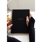 Matt Notebook A5 Spiralli Keten Not Defteri Siyah 15x21 cm 104 Yaprak Çizgili