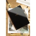 Matt Notebook A5 Spiralli Keten Süresiz Planlayıcı Ajanda Siyah