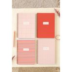 Matt Notebook A5 Spiralli Okul Defteri 80 yaprak 4'lü Set - Kareli 768PSERI