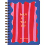 Matt Notebook A5 Spiralli Süresiz Planlayıcı Ajanda 15x21 cm 104 Yaprak Mavi Renkli