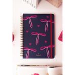 Matt Notebook B5 17X24 cm Spiralli Lastikli Çizgili Tarihsiz Not Defteri Fiyonk