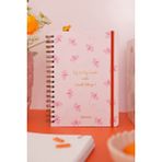 Matt Notebook B5 17X24 cm Spiralli Lastikli Çizgili Tarihsiz Not Defteri Kelebekler
