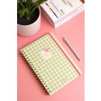 Matt Notebook B5 17X24 cm Spiralli Lastikli Düz, Çizgisiz Tarihsiz Not Defteri Pötikare