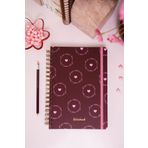 Matt Notebook B5 17X24 cm Spiralli Lastikli Noktalı Tarihsiz Not Defteri Kalpler