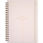 Matt Notebook Bej Lastikli Spiralli Sert Kapak Not Defteri 20X28 cm 112 Yaprak Çizgili Defter