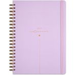 Matt Notebook Matt Defterler 20X28 cm Lila Lastikli Spiralli Sert Kapak Kareli 112 Yaprak Not Defteri