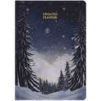 Matt Notebook Premium Edition A5 15X21 cm Keten Baskılı Süresiz Planlayıcı Ajanda Silent Night