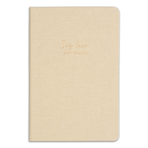 Matt Notebook Sert Kapak Düz Çizgisiz 14x20 cm Bej Defter