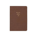 Matt Notebook Sert Kapak Düz Çizgisiz 14x20 cm Kahverengi Defter