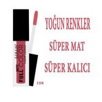 Matte Full Color Lipstick Mat Likit Ruj 108