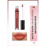 Matte Queen Lipstick Kalıcı Mat Likit Ruj - 24 Ravishing Rose - Nude