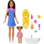 Mattel Barbie Bebek Bakıcısı Skipper Bebek Küvetli Oyun Seti Jkc16