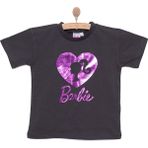 Mattel Barbie Kız Tshirt Kız Bebek - 1,5 Yaş - Antrasit
