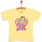 Mattel Barbie Kız Tshirt Kız Bebek - 1,5 Yaş - Sarı