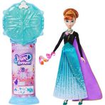 Mattel Filmden ilham alan Mattel Disney Karlar Ülkesi Anna bebek, aksesuarlar, kar tanesi şeklinde değerli taş kutusu ile çocuk yüzüğü dahil 8 sürpriz ve 9 oyun parçası, JJY37