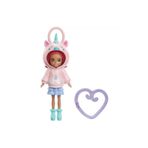 Mattel HKV98-HKW02 Polly Pocket Kapüşonlu Bebekler