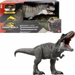 Mattel Jurassic World Rebirth Devasa Tyrannosaurus Rex aksiyon figürü, 2 saldırı hareketine sahip T-Rex dinozor oyuncağı, filmden uyarlanan tasarım, bükülebilir eklemler, JGB52